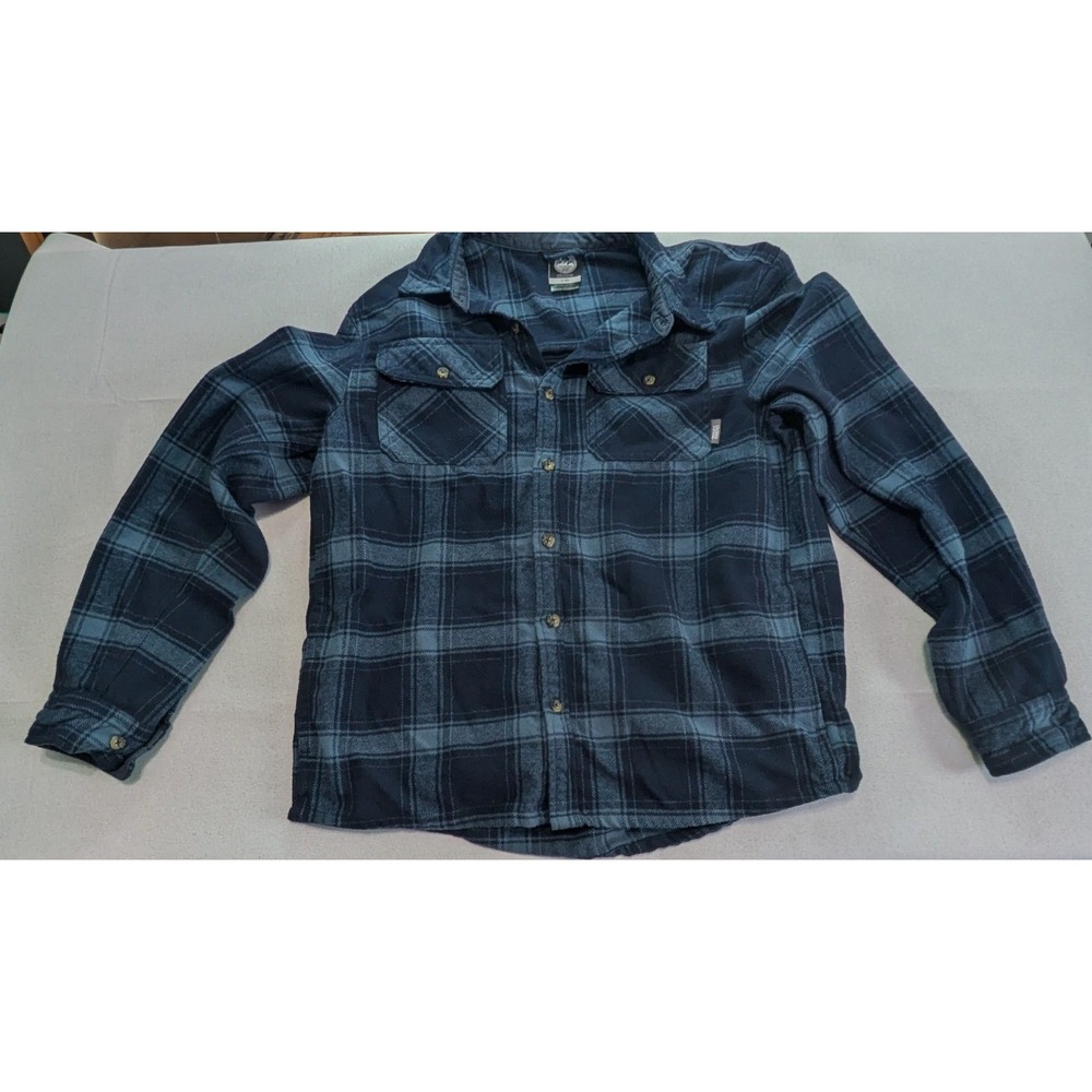 Colorado Clothing Flannel Shirt Mens Large Blue Excellent Plaid Button Up